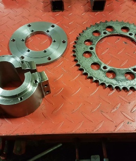 New sprocket carrier machined for quadzill animal